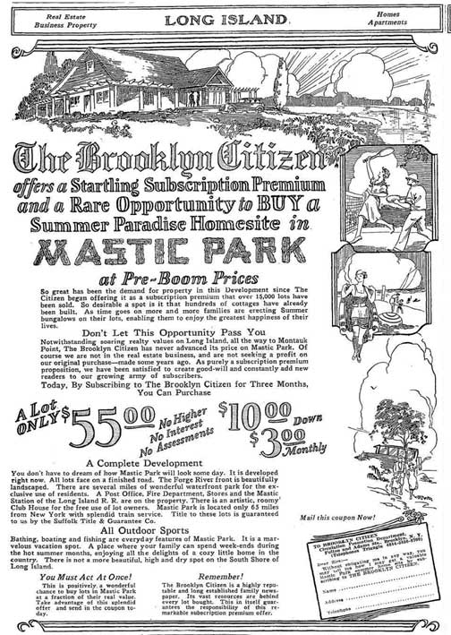 Brooklyn Citizen Ad